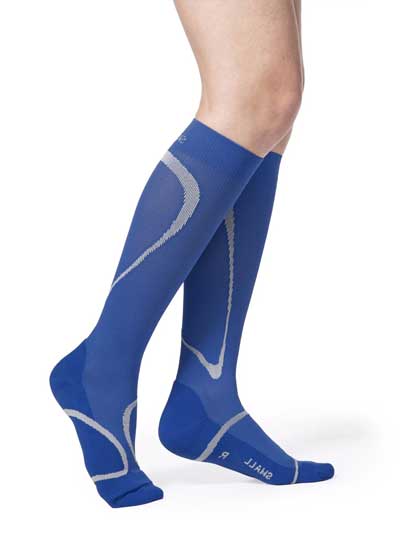 Linen, cotton, and sheer compression socks.
